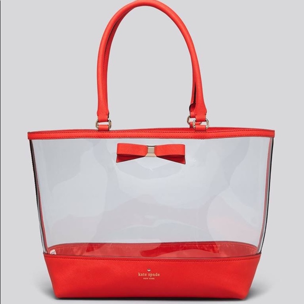 ISO Kate spade clear tote Francis clear vinyl